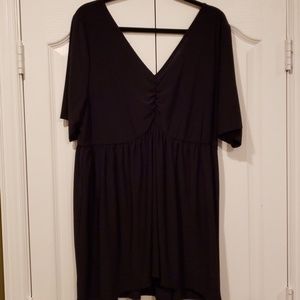 Torrid, 2X, black vneck blouse